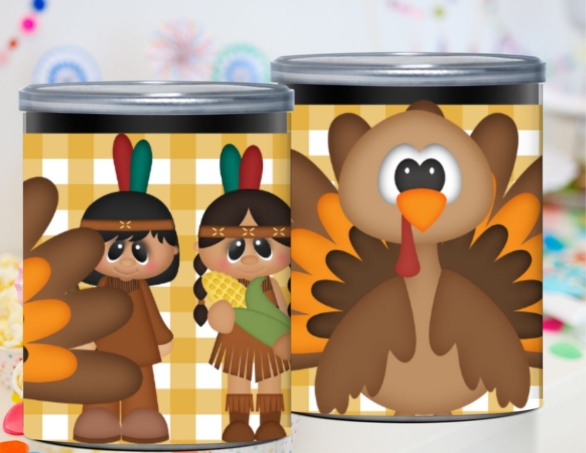 Pilgrim Thanksgiving Pringles Label Printable