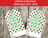 Poppin’ Christmas Printable Gift Tags