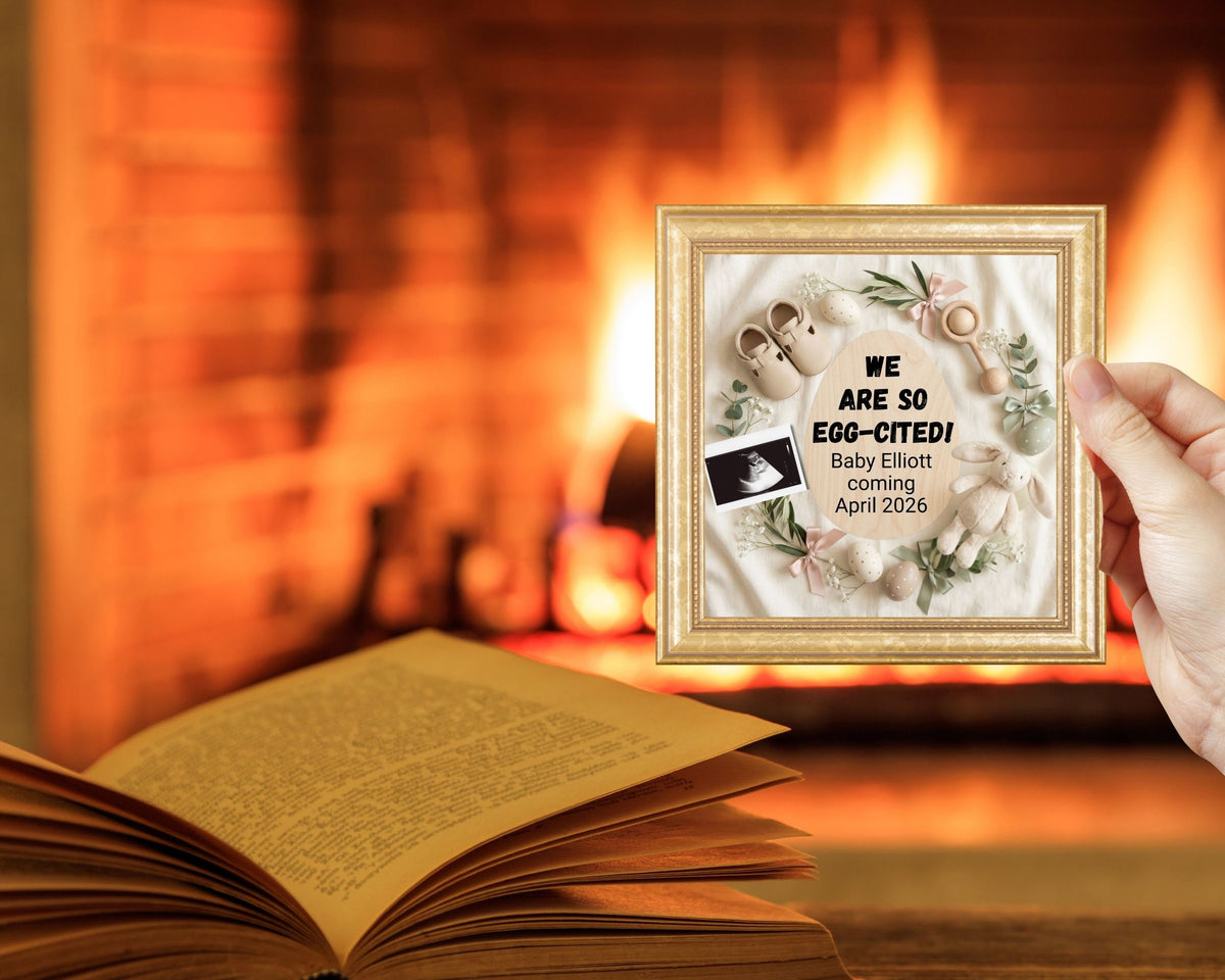 Minimalist Valentine Pregnancy Announcement Canva Template