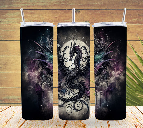 Gothic Fantasy Dragon 20oz Skinny Tumbler  *819