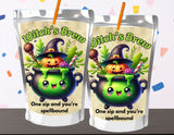 Witch’s Brew Capri Sun Pouch Label Printable