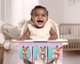 Pink Reindeer Pennant Banner Printable And Canva Template