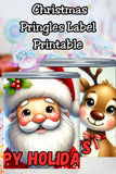 Santa Pringles Label Printables