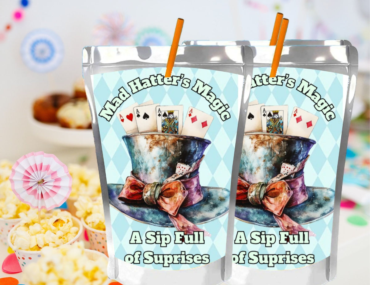 Vintage Alice in Wonderland Capri Sun Printable Label