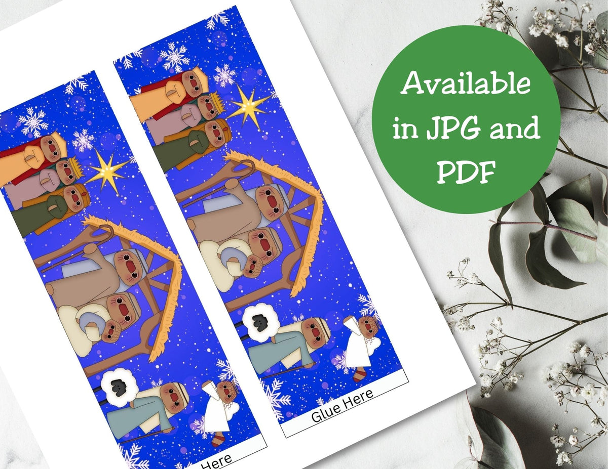 Nativity Pringles Can Label Printable – Christmas Party Favor