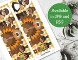 Pilgrim Thanksgiving Pringles Label Printable