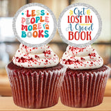 Book Lover Cupcake Topper Printable