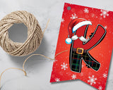 Santa Claus Pennant Canva Template Printable