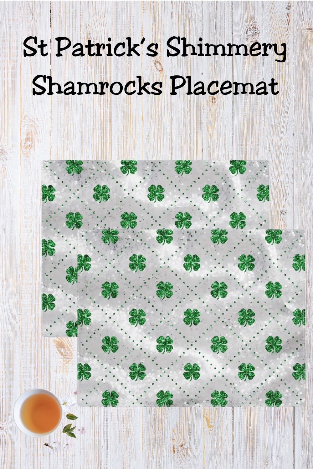 St Patricks Day Four Leaf Clover Placemat