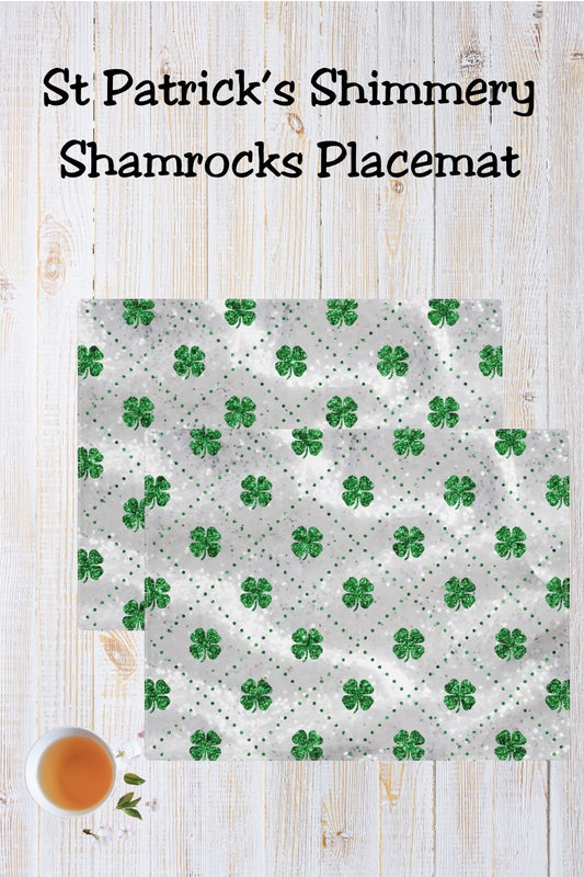 St Patricks Day Four Leaf Clover Placemat