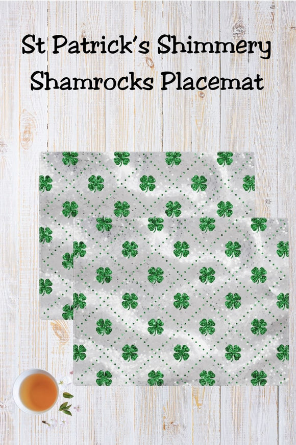 St Patricks Day Four Leaf Clover Placemat