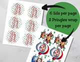 Christmas Pringles Can Label Printable – Holiday Party Favor