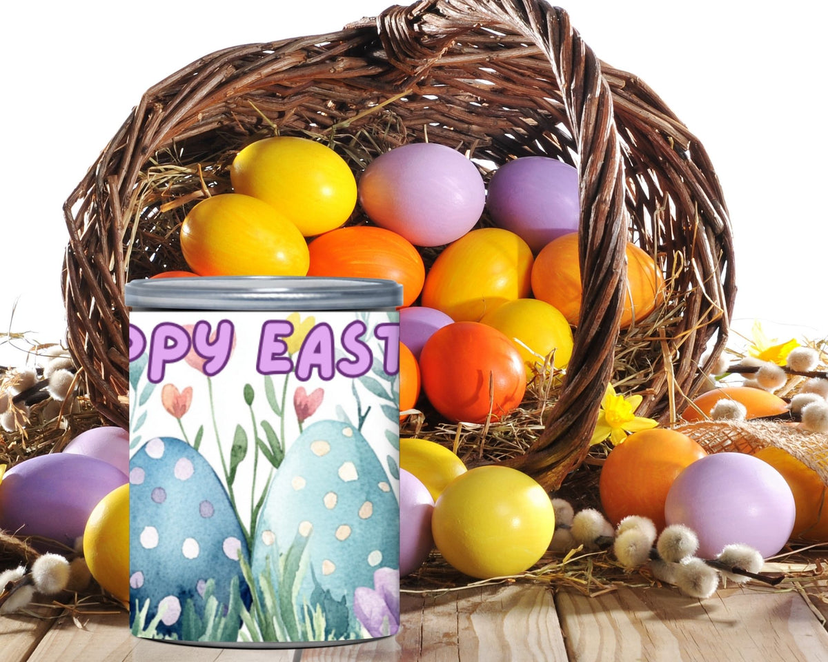 Easter Pringles Can Label & Lid, Watercolor Easter Egg Snack Wrap Printable