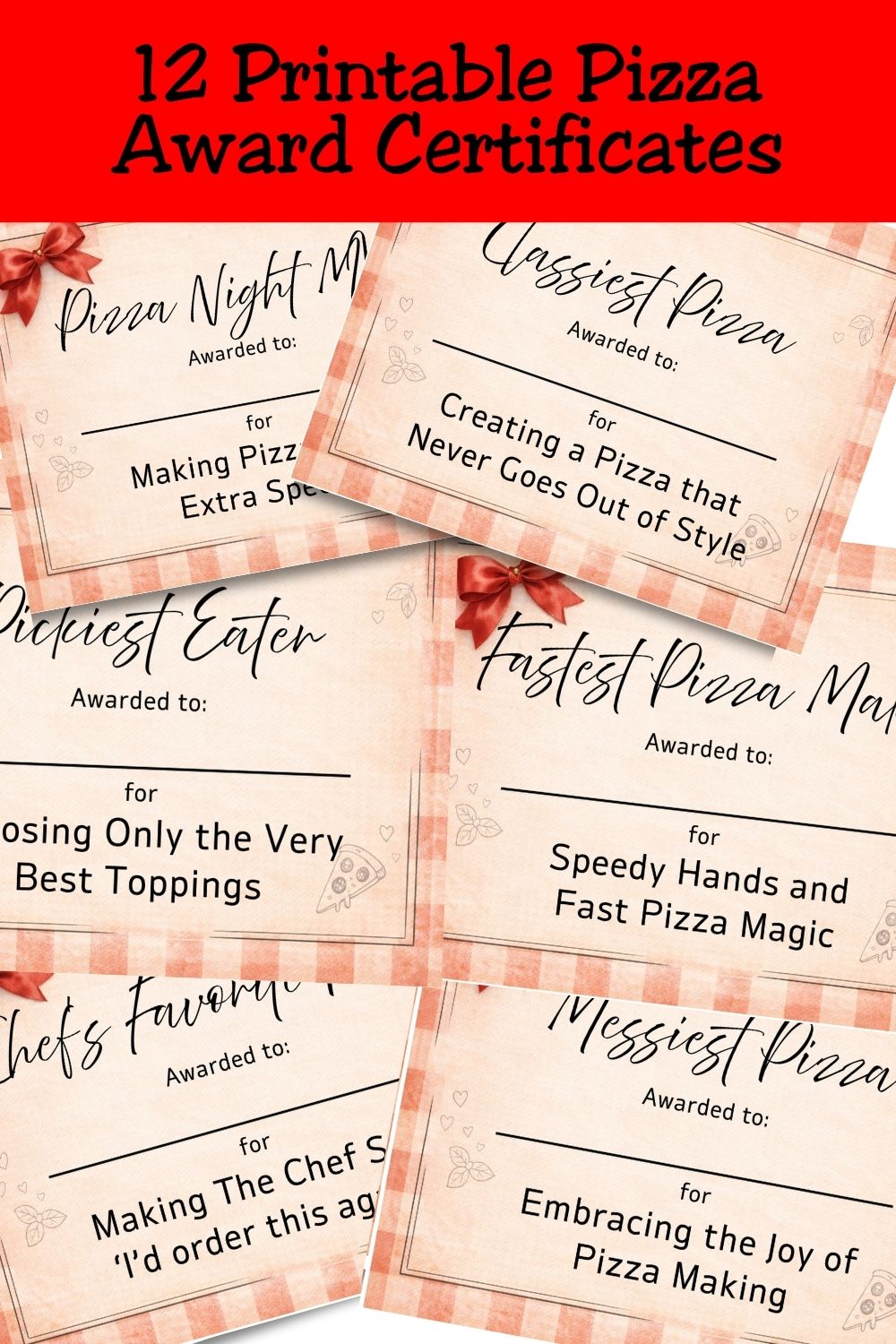 Need an easy pizza party game with no prep? These pizza printables solve the “what do we do after the pizzas are done?” problem with printable award certificates everyone can enjoy.