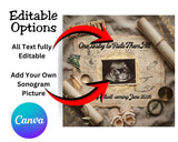 One Baby to Rule Them All Pregnancy Announcement, Lord of the Rings Baby Reveal, Fantasy Sonogram Social Media Announcement