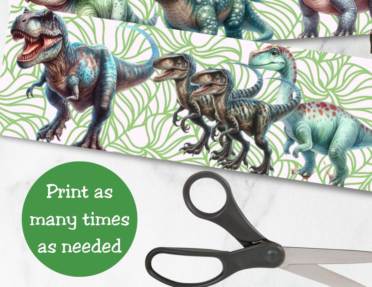 Dinosaur Pringles Can Label Printable – Kids Birthday Party Favor