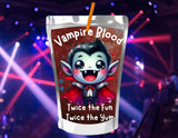 Vampire Blood Capri Sun Label Printable