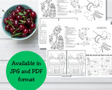 Grinch Activity Placemat Printable