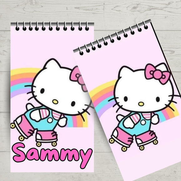 Hello Kitty Rollerskating Personalized Notebook Party Favor