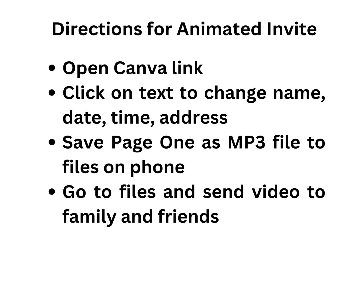 Let the Shenanigans Begin Mobile Party Invitation Editable Canva Link
