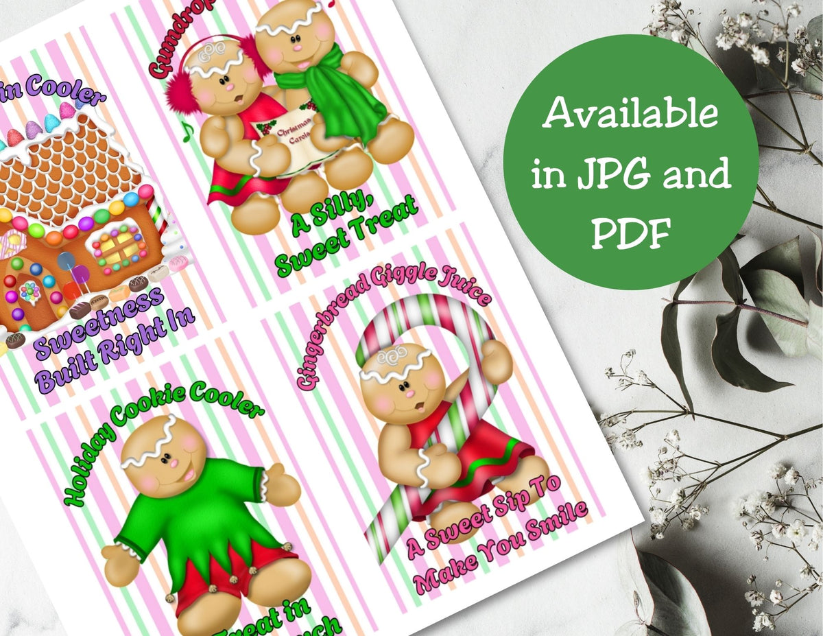 Sweet Gingerbread Capri Sun Label Printable