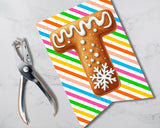 Gingerbread Printable Pennant Canva Template