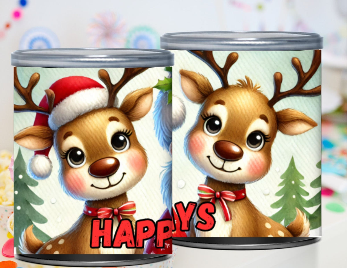 Santa Pringles Label Printables