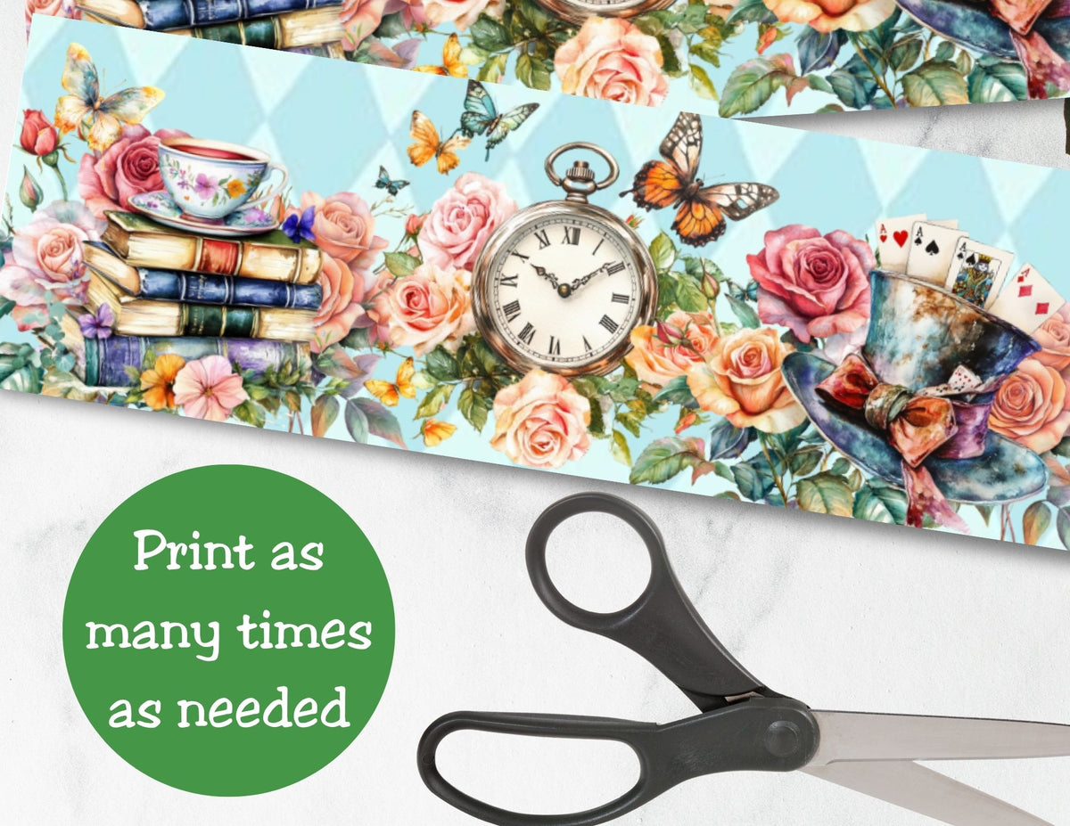 Vintage Alice in Wonderland Pringles Can Label Printable – Onederland Party Favor