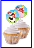 Farm Animal Printable Cupcake Toppers
