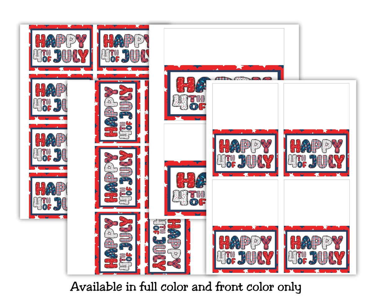 Happy 4th of July Candy Bag Topper Printable