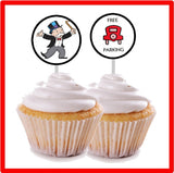 Monopoly Game Night Printable Cupcake Topper Printable