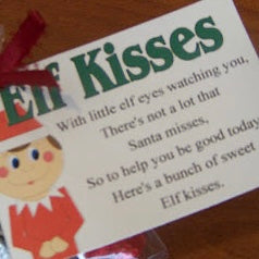 Elf Kisses Bag Topper