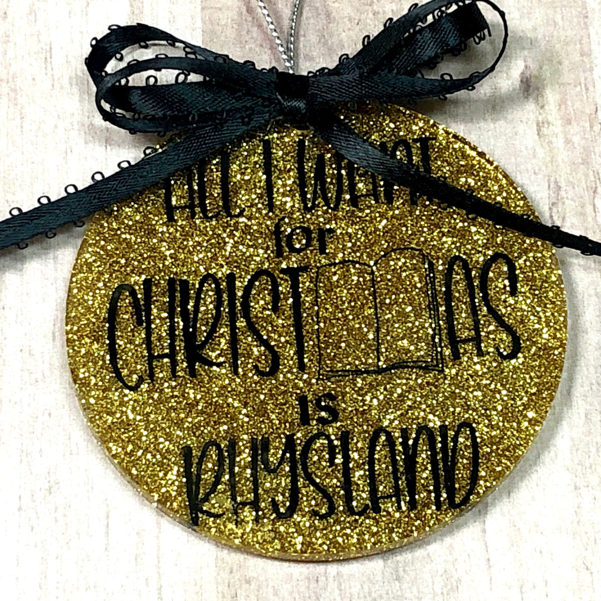 All I Want for Christmas Book Boyfriend Christmas Ornament
