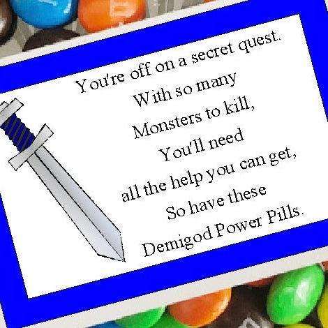 Demigod Power Pills Bag Topper