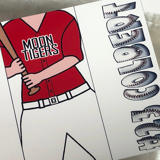 Baseball Personalized Candy Bar Wrapper