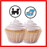 Monopoly Game Night Printable Cupcake Topper Printable