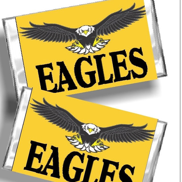 Eagle Black and Gold Mini Candy Bar Wrapper
