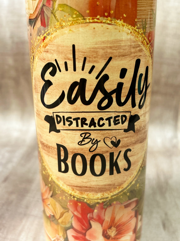 Easily Distracted by Books 20 ounce Tumbler