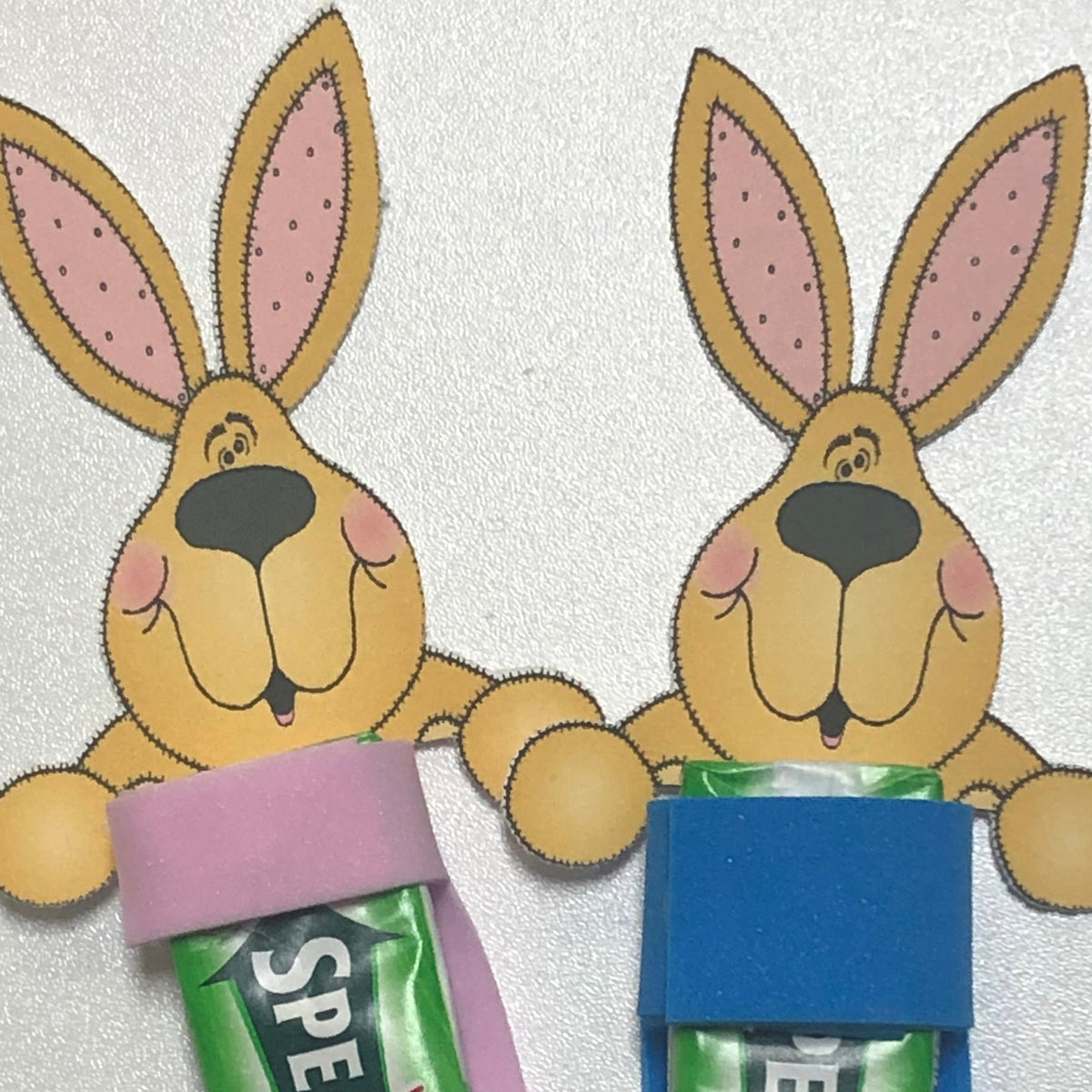 Easter Bunny Gum Head Printable and Directions