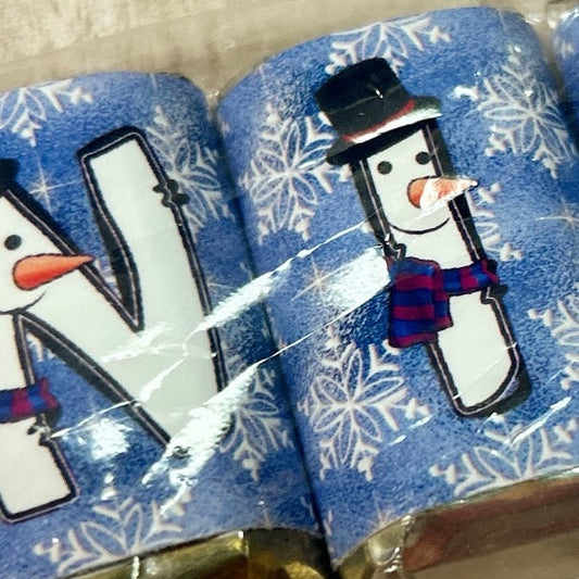 Christmas Snowman Hershey Candy Bar Wrapper Stocking Stuffer Printable