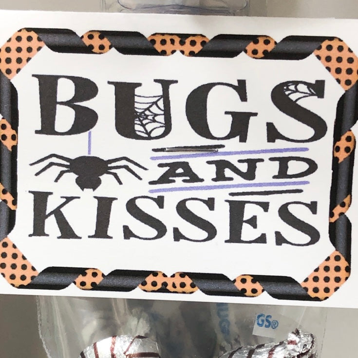 Bugs and Kisses Bag Topper Printable