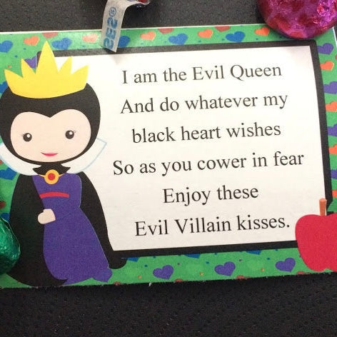 Evil Villain Kisses Printable Bag Topper