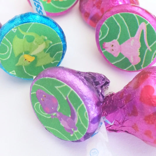 Dinosaur Kisses Printable Label