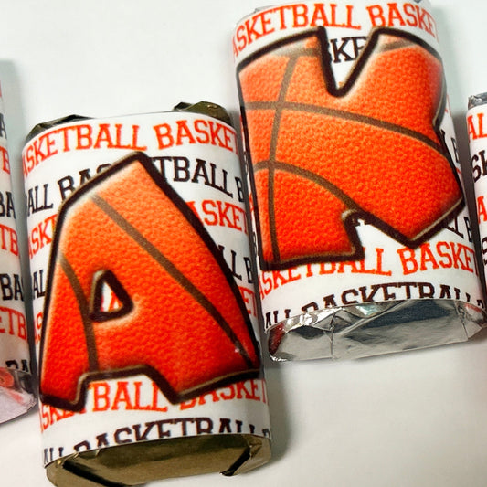 Basketball Alphabet Hershey Candy Bar Wrapper Printable