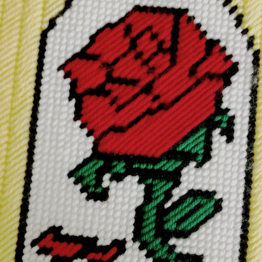 Beauty and the Beast Enchanted Rose Plastic Canvas Pattern