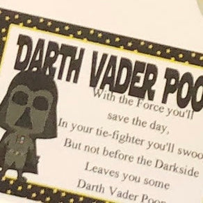 Darth Vader Poop Bag Topper Printable