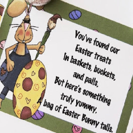 Easter Bunny Tails Bag Topper Printable