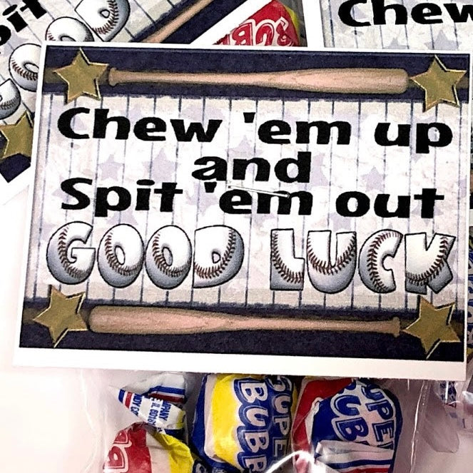 Chew Em Up Baseball Bag Topper Team Treat