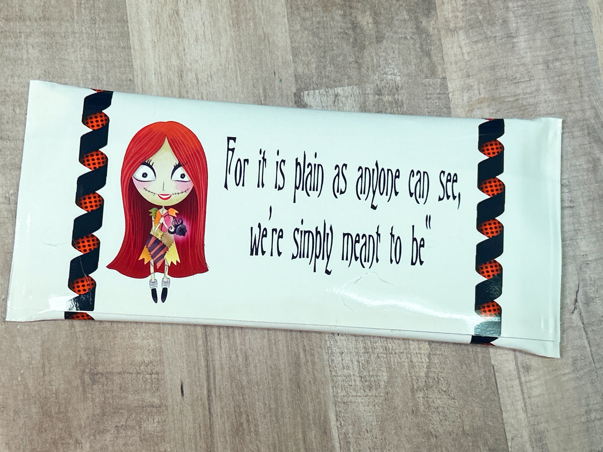 Meant to Be Nightmare Before Christmas Candy Bar Wrapper