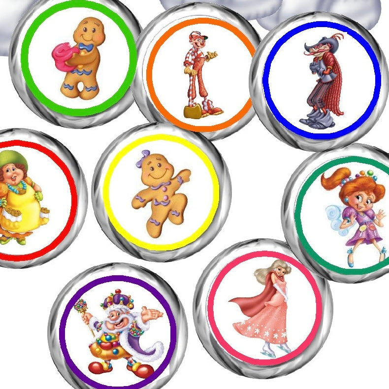 Candyland Game Kiss Label Printable